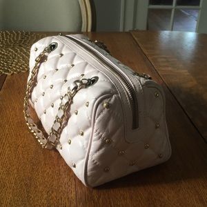 Pink leather purse